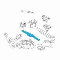 OEM 1998 GMC Jimmy Crossmember, Trans Support Diagram - 15148804
