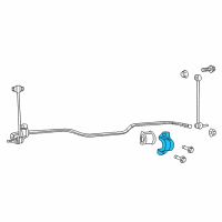 OEM 2016 Ram 1500 RETAINER-STABILIZER Bar BUSHING Diagram - 5154720AA