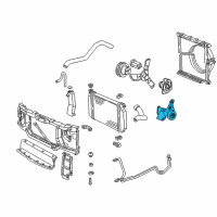 OEM 1992 Chevrolet G20 Bracket, Generator & Drive Belt Idler Pulley Diagram - 10179211