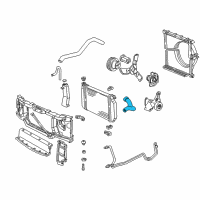 OEM GMC Safari Radiator Outlet Hose Diagram - 15617954