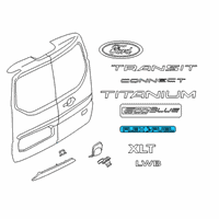 OEM Ford Transit Connect Molding Diagram - DT1Z-15A201-DB