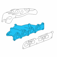 OEM Buick LaCrosse Exhaust Manifold Diagram - 12643496