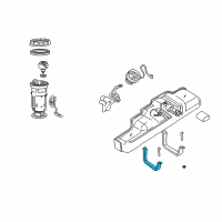 OEM 2003 Dodge Ram 2500 Van Strap-Fuel Tank Diagram - 52102182AB