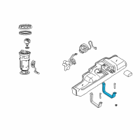 OEM 2003 Dodge Ram 2500 Van Strap-Fuel Tank Diagram - 52102181AB