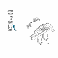 OEM 1998 Dodge B3500 Fuel Gauge Tank Float Level Sending Unit Diagram - 5012269AA