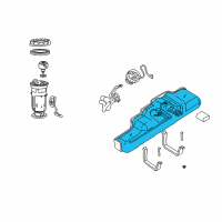 OEM 2003 Dodge Ram 3500 Van Fuel Tank Diagram - 52102795AB