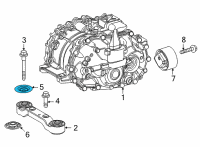 OEM 2019 Toyota RAV4 Front Support Stopper Diagram - 41653-0R020