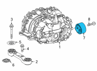 OEM Toyota RAV4 Mount Cushion Diagram - 41651-0R080