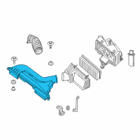 OEM 2010 Nissan Altima Duct Assembly-Air Diagram - 16554-JA100