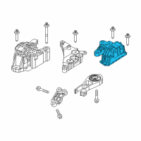 OEM 2019 Jeep Compass Transmission Mount Diagram - 68253038AD