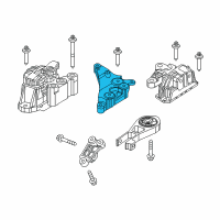 OEM Jeep Compass ISOLATOR-Transmission Mount Diagram - 68253040AA