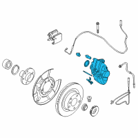 OEM BMW 228i xDrive Driver Left Rear Caliper Diagram - 34-21-6-799-461