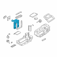 OEM Chevrolet Heater Core Diagram - 52473178