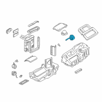 OEM 1999 Chevrolet S10 Actuator Asm, Mixer Valve Diagram - 52489533