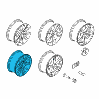 OEM 2012 BMW 535i Disc Wheel, Light Alloy, Bright-Turned Diagram - 36-11-6-851-071