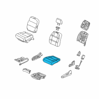 OEM 2003 Acura MDX Pad, Right Front Seat Cushion Diagram - 81132-S3V-A31