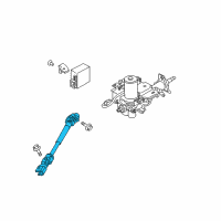 OEM 2010 Nissan Versa Joint Assembly-Steering, Lower Diagram - 48080-9EC0A