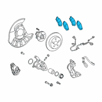 OEM 2022 Toyota Camry Rear Pads Diagram - 04466-0E070