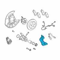 OEM Lexus UX250h Mounting, Rear Disc Brake Diagram - 47821-10030