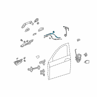 OEM 2015 Honda Crosstour Cable, Front Door Lock Diagram - 72133-TA0-A01