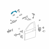 OEM 2012 Honda Accord Handle, Driver Side (Polished Metal Metallic) Diagram - 72181-TA5-A01ZF