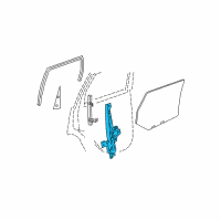 OEM 2008 Jeep Grand Cherokee Rear Door Window Regulator Diagram - 55394228AG