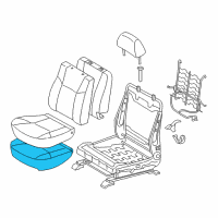 OEM 2007 Toyota Tacoma Seat Cushion Pad Diagram - 71512-AD010