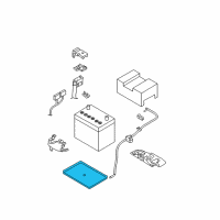 OEM Nissan Tray-Battery Diagram - 24428-EM30B