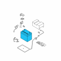 OEM Nissan Battery Diagram - 24410-ZW40A