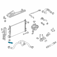 OEM Buick Regal Radiator Lower Bracket Diagram - 23120322