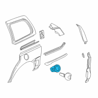 OEM 2005 Saturn Relay Housing Asm-Fuel Tank Filler Pipe Diagram - 10384936