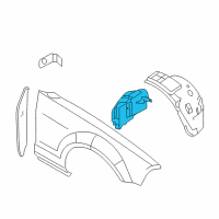 OEM 2005 Ford Mustang Liner Extension Diagram - 5R3Z-16102-AB