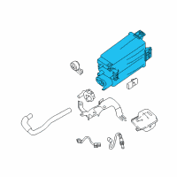 OEM Nissan Evaporative Emission Canister Diagram - 14950-7FH0A