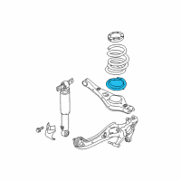 OEM 2016 Kia Sedona Pad-Rear Spring, Lower Diagram - 55324A9000