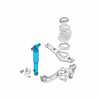 OEM Kia Rear Shock Absorber Assembly Diagram - 55310A9400