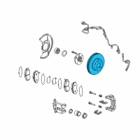 OEM Acura TSX Disk, Front Brake Diagram - 45251-TA1-A01