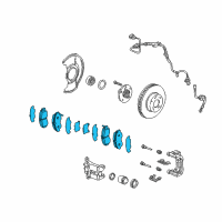 OEM 2004 Honda Accord Pad Set, Front Diagram - 45022-SEA-J01