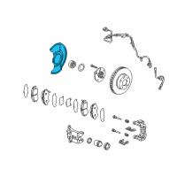 OEM Honda Accord Splash Guard, Front Brake Diagram - 45255-SEA-000