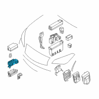 OEM 2013 Infiniti M56 Frame-Relay Box Diagram - 24384-1CA0A