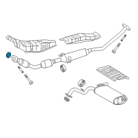 OEM Pontiac Converter & Pipe Gasket Diagram - 88975833