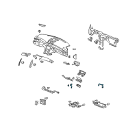 OEM Acura RL Light Assembly, Foot Diagram - 34760-SJA-003