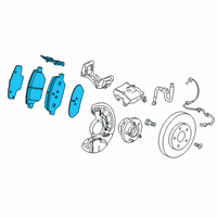 OEM 2019 Cadillac XT4 Front Pads Diagram - 84378582