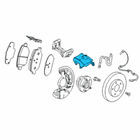 OEM Cadillac XT4 Caliper Diagram - 13529529