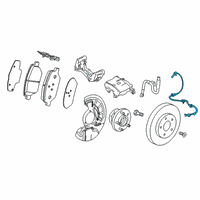 OEM Buick Envision Front Speed Sensor Diagram - 84452518