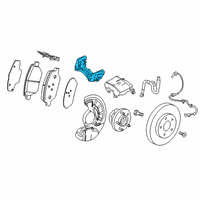 OEM 2021 Cadillac XT4 Caliper Support Diagram - 84725174