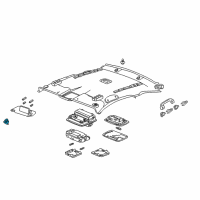 OEM 2008 Honda Accord Holder Assy., Sunvisor *YR327L* (PEARL IVORY) Diagram - 88217-TA0-A02ZB