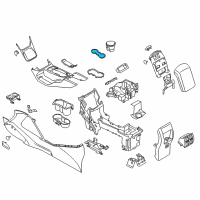 OEM 2015 Ford C-Max Holder Mat Diagram - CJ5Z-7813562-AD