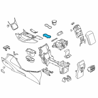 OEM 2015 Ford Escape Holder Bezel Diagram - CJ5Z-7813562-BB