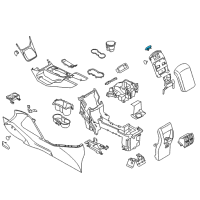 OEM 2016 Ford Escape Latch Diagram - CJ5Z-78045G38-AA