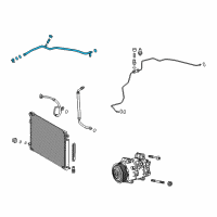 OEM 2019 Toyota Camry Rear Suction Hose Diagram - 88707-06250